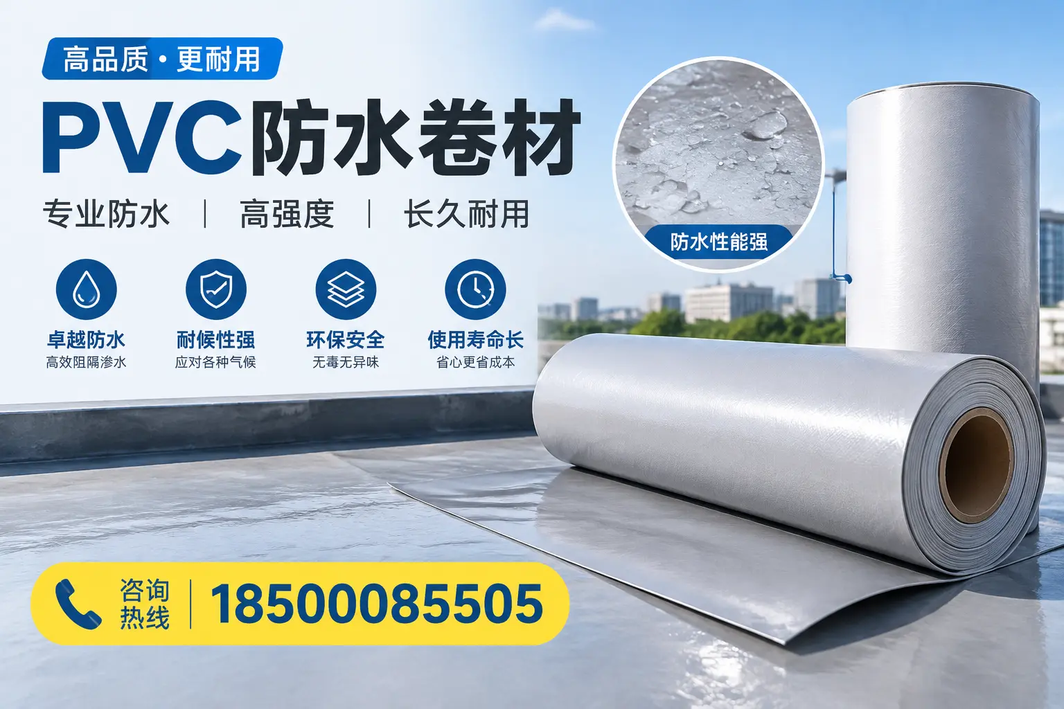 PVC防水卷材的安装方法与注意事项,临夏用户必看